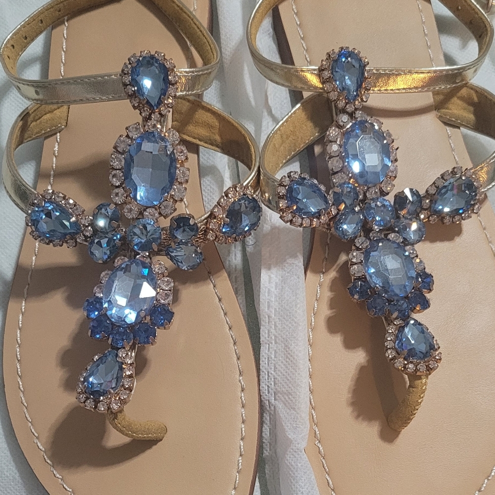 Rhinestone formal sandals